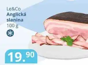 Potraviny CZ Le&co anglická slanina 100 g nabídka