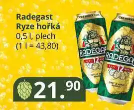 Potraviny CZ Radegast ryze hořká 0,5 l, plech nabídka