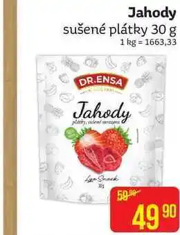 Jahody sušené plátky 30 g