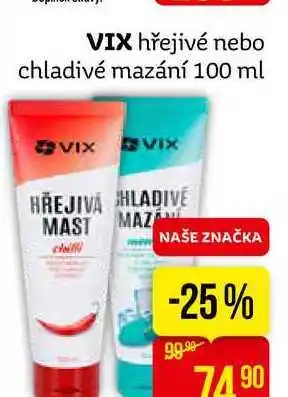 Teta Vix hřejivé nebo chladivé mazání 100 ml nabídka