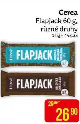 Teta Cerea flapjack 60 g, různé druhy nabídka