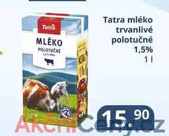 Potraviny CZ Tatra mléko trvanlivé polotučné 1,5% 1l nabídka