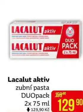Teta Lacalut aktiv zubní pasta proti paradontóze 2x75ml nabídka