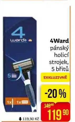 Teta 4ward pánský holicí strojek, 5 břitů nabídka