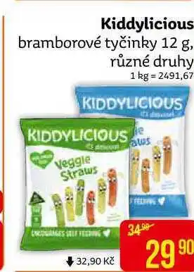 Teta Kiddylicious bramborové tyčinky 12 g, různé druhy nabídka