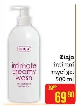 Teta Ziaja intimní mycí gel 500 ml nabídka