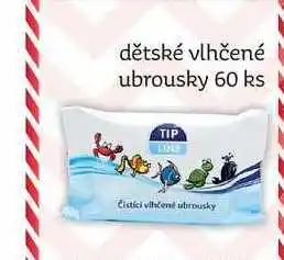 Teta Tip line dětské vlhčené ubrousky 60 ks nabídka