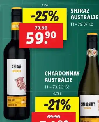 Lidl Shiraz austrálie, 0,75 l nabídka