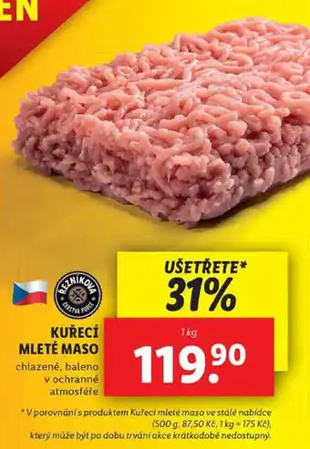 Lidl Kuřecí mleté maso, 1 kg nabídka