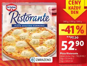 Lidl Pizza ristorante, 340 g/350 g/355 g nabídka