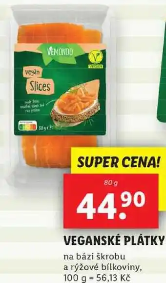 Lidl Veganské plátky, 80 g nabídka