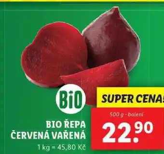 Lidl Bio řepa červená vařená, 500 g nabídka