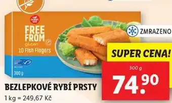 Lidl Bezlepkové rybí prsty, 300 g nabídka