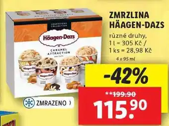 Lidl Zmrzlina häagen-dazs, 4x 95 ml nabídka