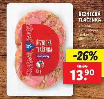 Lidl Řeznická tlačenka, 100 g nabídka