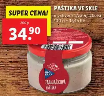 Lidl Paštika ve skle, 200 g nabídka