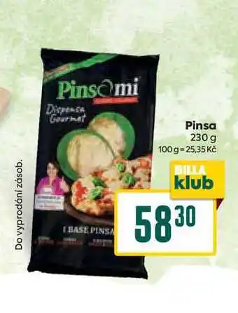 Billa Pinsa 230 g nabídka
