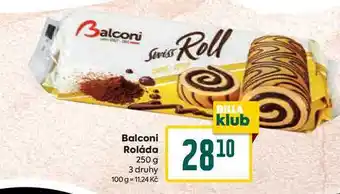 Billa Balconi roláda 250 g nabídka