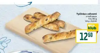 Billa Tyčinka s olivami z naši pece 1 ks, 80 g nabídka