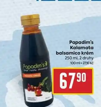 Billa Papadim's kalamata balsamico krém 250 ml nabídka