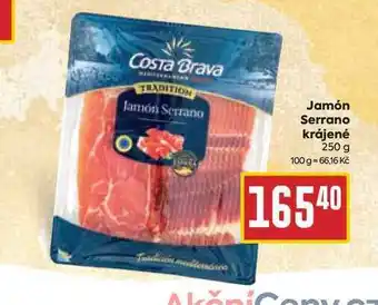 Billa Jamón serrano krájené 250 g nabídka