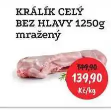 RABBIT řeznictví Králík celý bez hlavy 1250g nabídka
