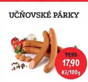 RABBIT řeznictví Učňovské párky 100g nabídka
