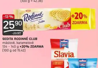 Sedita rodinné club máslové, karamelové 134 - 140 g