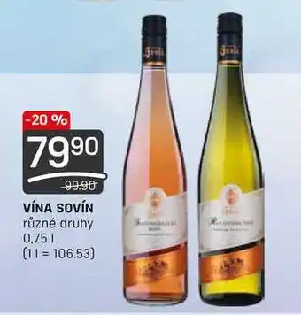 Flop Vína sovín různé druhy 0,75l nabídka