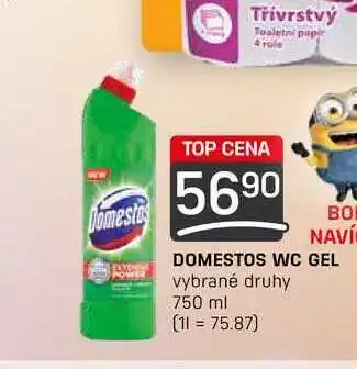 Flop Domestos wc gel vybrané druhy 750 ml nabídka