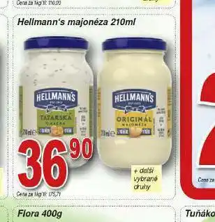 Hruška Hellmann´s tatarská omáčka, majonéza nabídka