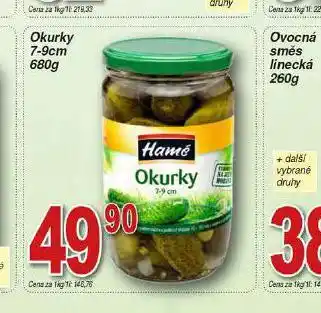 Hruška Hamé okurky 7-9 cm nabídka