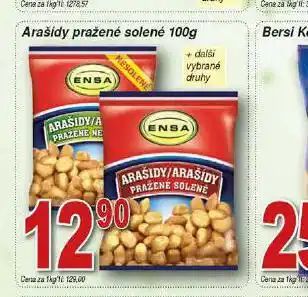 Hruška Arašídy pražené solené nabídka