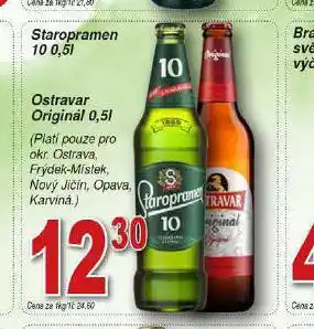 Hruška Pivo staropramen 10 nabídka