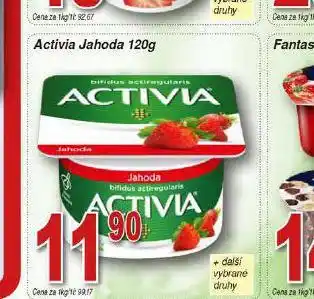Hruška Activia jahoda nabídka