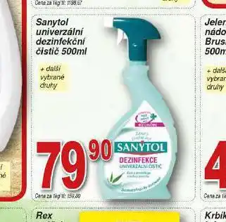 Hruška Sanytol univerzální dezinfekční čistič nabídka