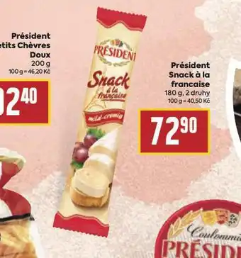 Billa Président snack á la francais nabídka