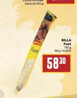 Billa Fuet nabídka