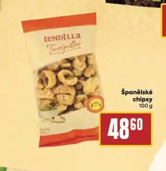 Billa Španělské chipsy nabídka