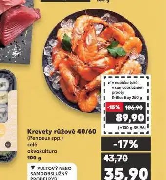 Kaufland Krevety růžové nabídka