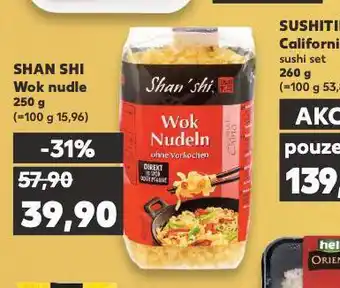Kaufland Shan shi wok nudle nabídka