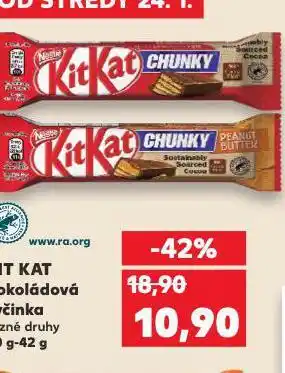 Kaufland Kitkat čokoládová tyčinka nabídka