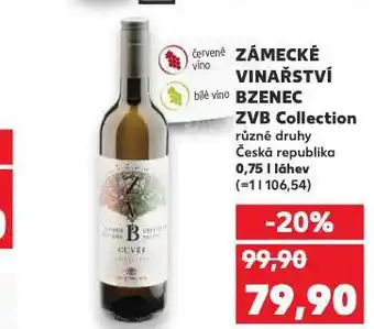 Kaufland Zámecké vinařství bzenec zvb collection nabídka