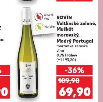 Kaufland Sovín veltínské zelené nabídka