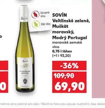 Kaufland Sovín muškát moravský nabídka