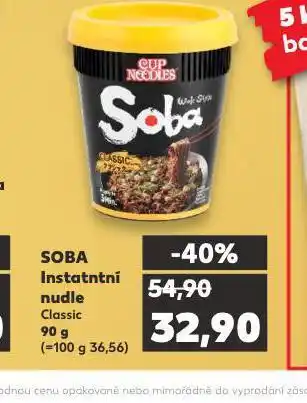 Kaufland Soba instantní nudle nabídka