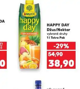 Kaufland Happy day džus / nektar nabídka