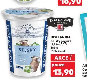 Kaufland Hollandia selský jogurt nabídka
