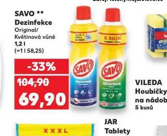 Kaufland Savo dezinfekce nabídka
