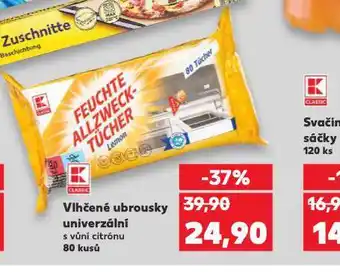 Kaufland Vlhčené ubrousky univerzální nabídka